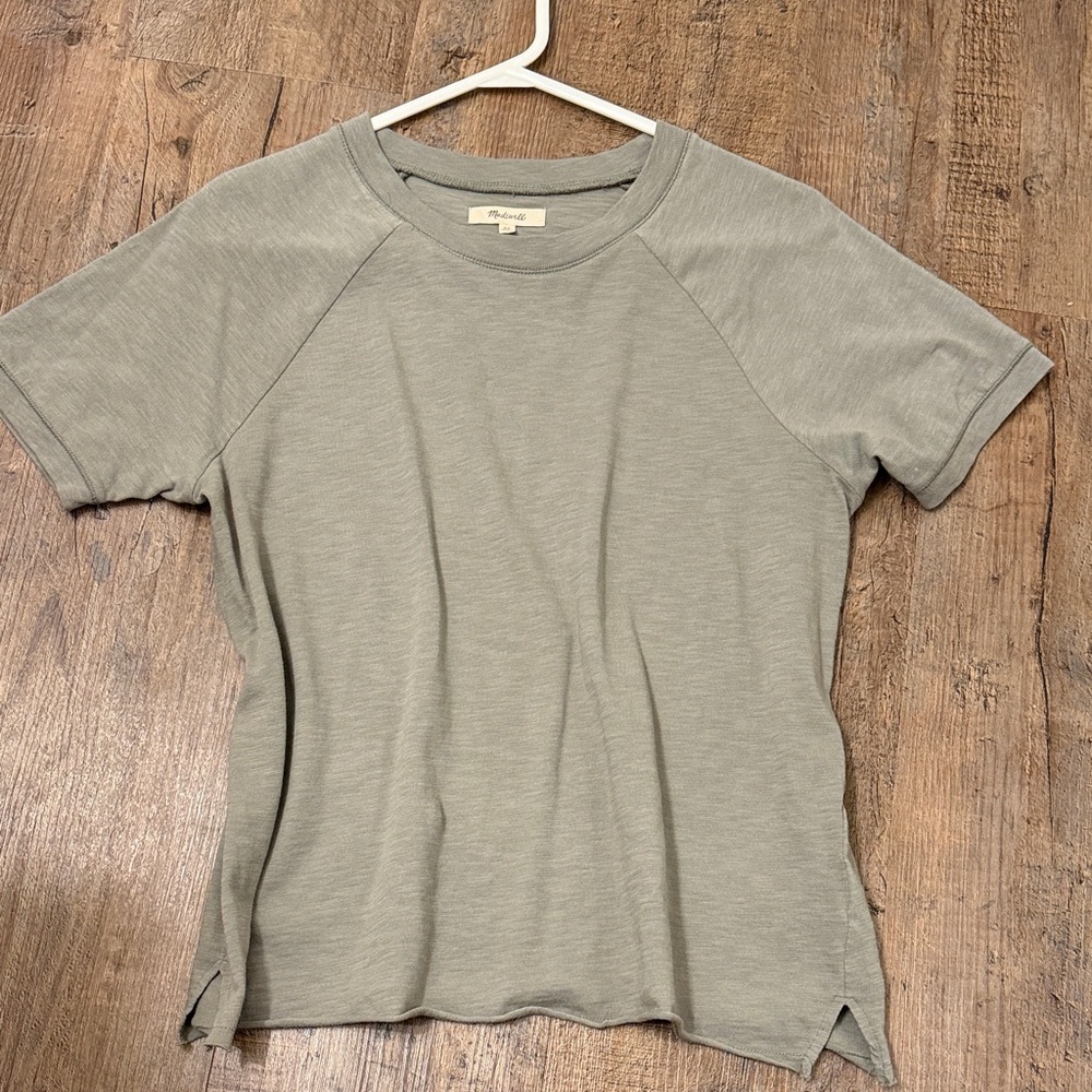 Women’s Madewell Short Sleeve Crewneck boxy Tee in Sage size XS